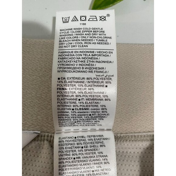 Athleta Beige Skirt With Zippered Pockets Size 16 - Picture 10 of 12